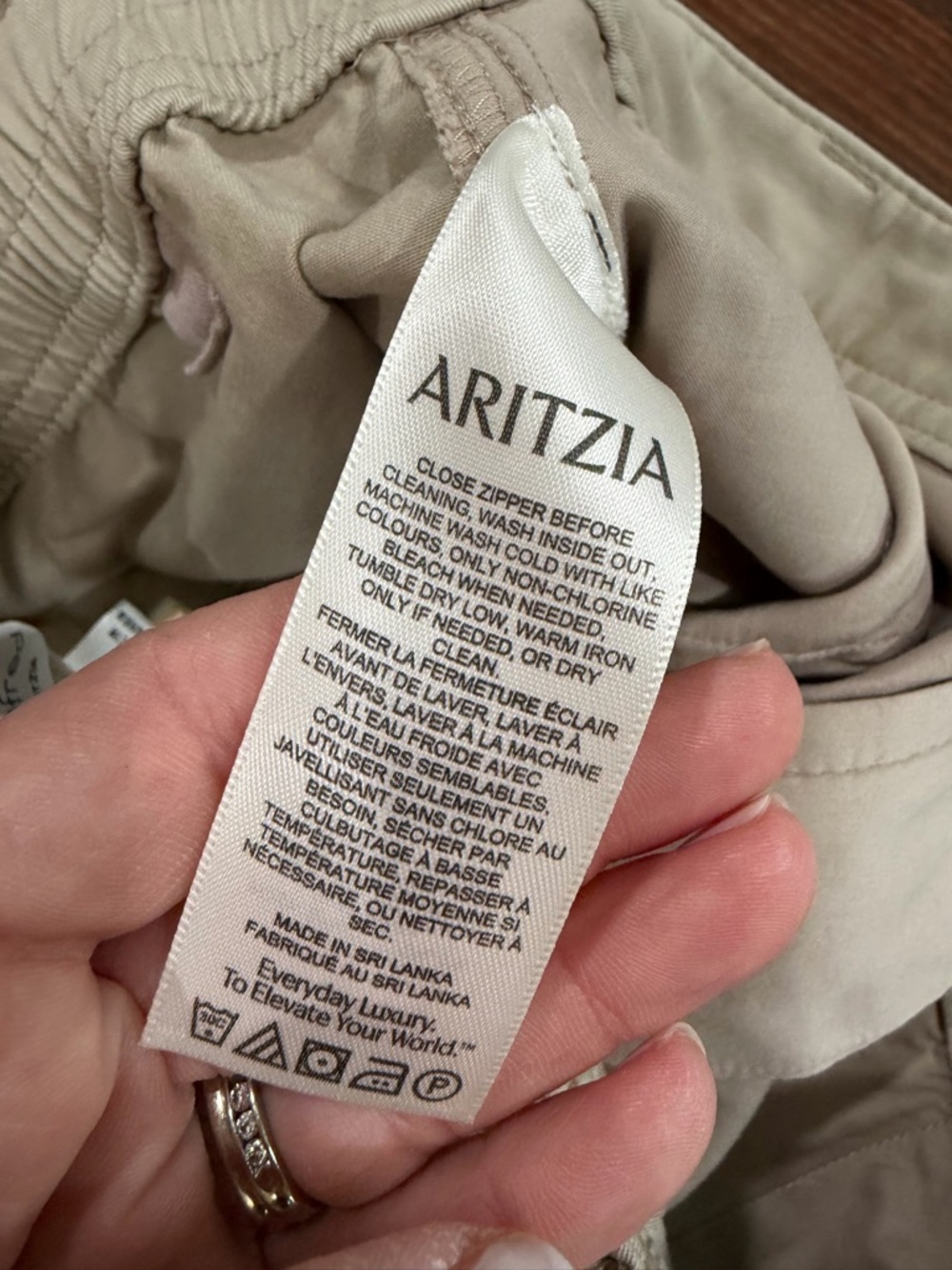 NWT Aritzia Wilfred Free Ascendant Pants Light Birch Cream Women Sz 2 Wide Leg - Picture 9 of 14